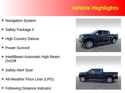 Used 2019 Chevrolet Silverado 1500 High Country AWD/4WD image 3