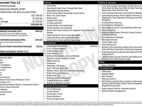 New 2026 Chevrolet Trax LS w/ LS Convenience Package FWD image 3