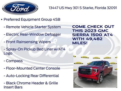 Used 2023 GMC Sierra 1500 AT4 w/ Technology Package image 25