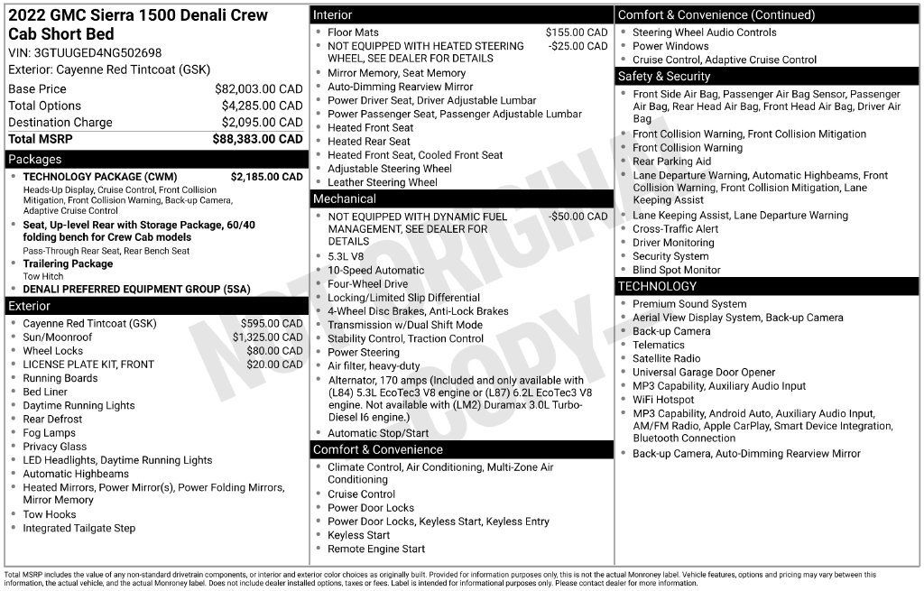 Used 2022 GMC Sierra 1500 Denali w/ Technology Package AWD/4WD image 23