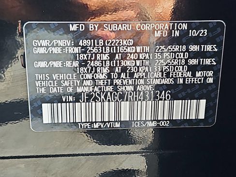 Certified 2024 Subaru Forester Sport AWD/4WD image 39