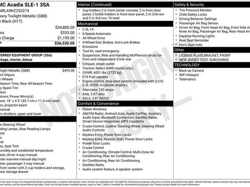 Used 2019 GMC Acadia SLE AWD/4WD image 1