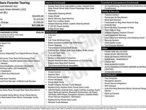 Used 2021 Subaru Forester Touring w/ Popular Package #2 image 45