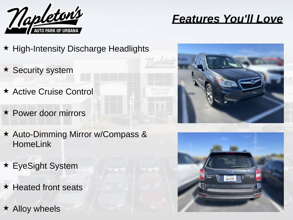Used 2015 Subaru Forester 2.5i Touring w/ Eyesight & Navigation System AWD/4WD image 8
