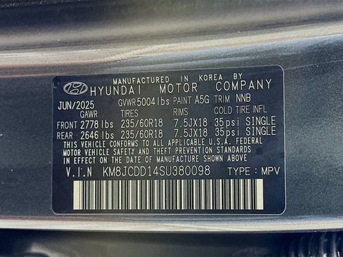 Certified 2025 Hyundai Tucson SEL AWD/4WD image 38