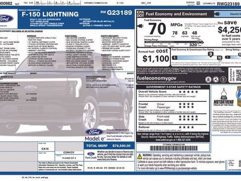 Used 2024 Ford F150 Lightning Lariat image 10