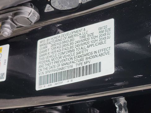 Certified 2022 Honda Pilot Special Edition image 26