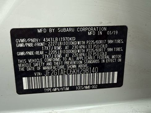 Used 2019 Subaru Crosstrek 2.0i Premium w/ Eyesight System AWD/4WD image 32