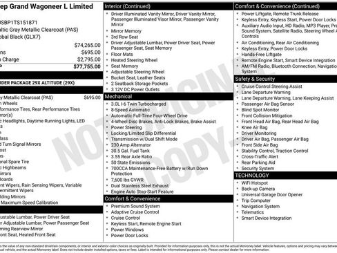 New 2026 Jeep Grand Wagoneer L Limited image 3