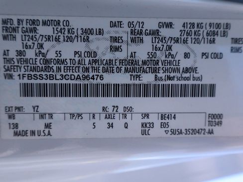 Used 2012 Ford E-350 and Econoline 350 XLT image 46