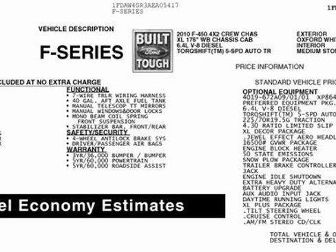 Used 2010 Ford F450 XL image 2