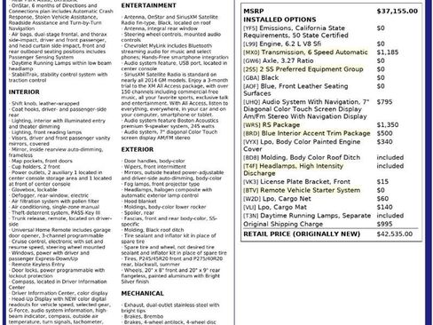 Used 2014 Chevrolet Camaro SS w/ RS Package image 2