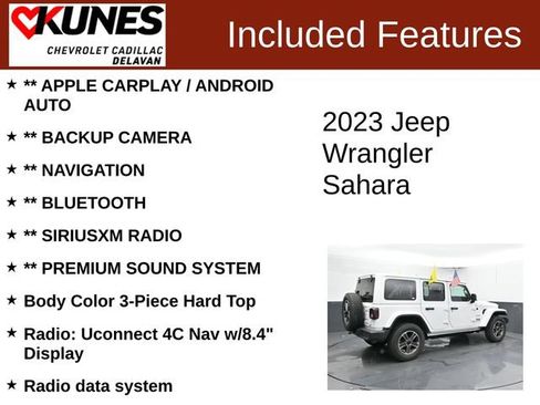 Used 2023 Jeep Wrangler Unlimited Sahara AWD/4WD image 3