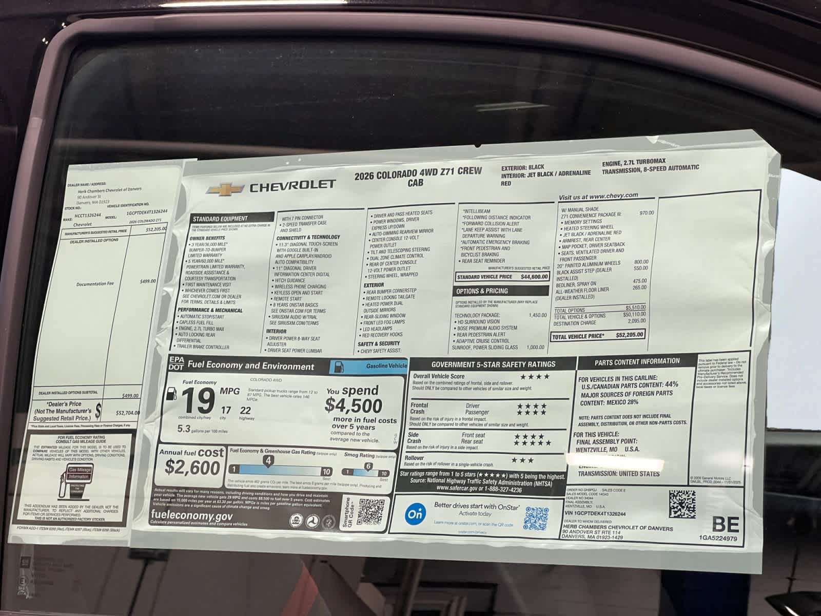 New 2026 Chevrolet Colorado Z71 w/ Technology Package AWD/4WD image 13