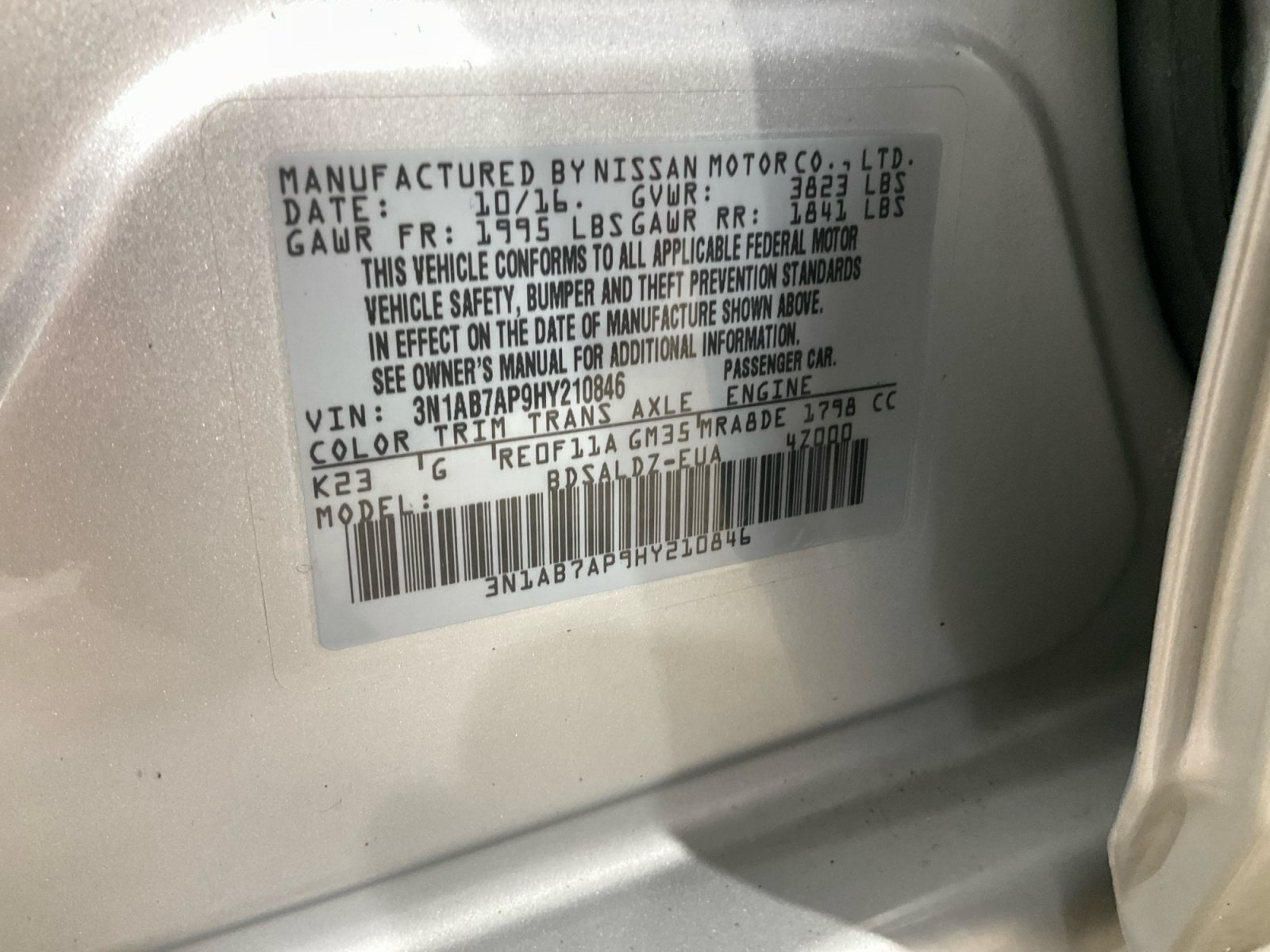 Used 2017 Nissan Sentra SV w/ All Weather Package FWD image 26