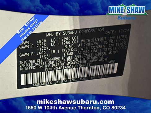 Certified 2025 Subaru Outback Premium w/ Popular Package #1A image 15