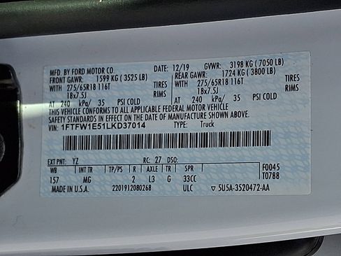 Used 2020 Ford F150 XLT w/ Equipment Group 301A Mid image 26