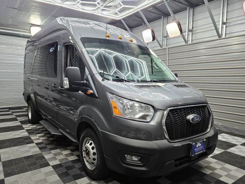 Used 2022 Ford Transit 350 148 High Roof Extended DRW w/ Exterior Upgrade Package RWD image 5