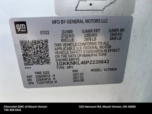 Used 2023 GMC Acadia SLE w/ Driver Convenience Package FWD image 56