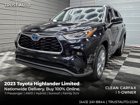 Used 2023 Toyota Highlander Limited AWD/4WD image 1