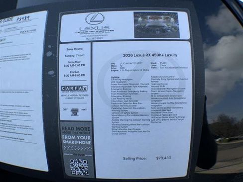 Used 2026 Lexus RX 450h AWD image 26