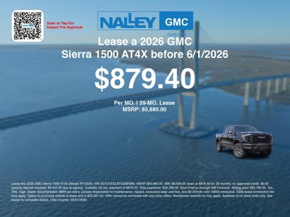 New 2026 GMC Sierra 1500 AT4X w/ LPO, Black Badging Package