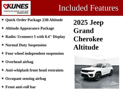 Used 2025 Jeep Grand Cherokee Altitude AWD/4WD image 3