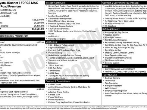 New 2026 Toyota 4Runner TRD Off-Road Premium image 4