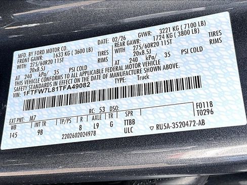 New 2026 Ford F150 Platinum w/ Equipment Group 702A High image 9