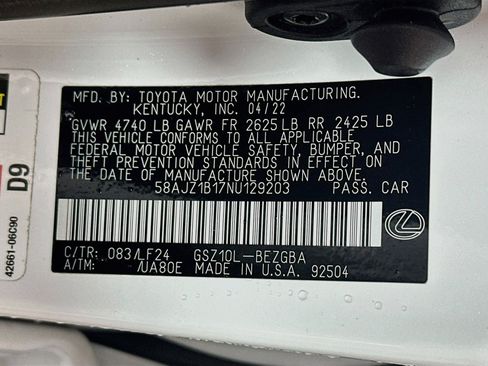 Used 2022 Lexus ES 350 F Sport FWD image 32