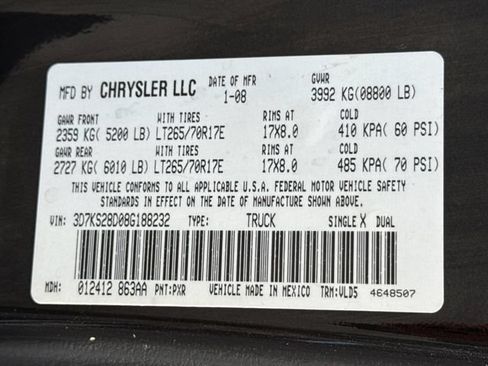 Used 2008 Dodge Ram 2500 Truck Laramie w/ Trailer Tow Group AWD/4WD image 28