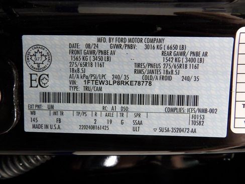 Used 2024 Ford F150 XLT w/ XLT Black Appearance Package AWD/4WD image 62