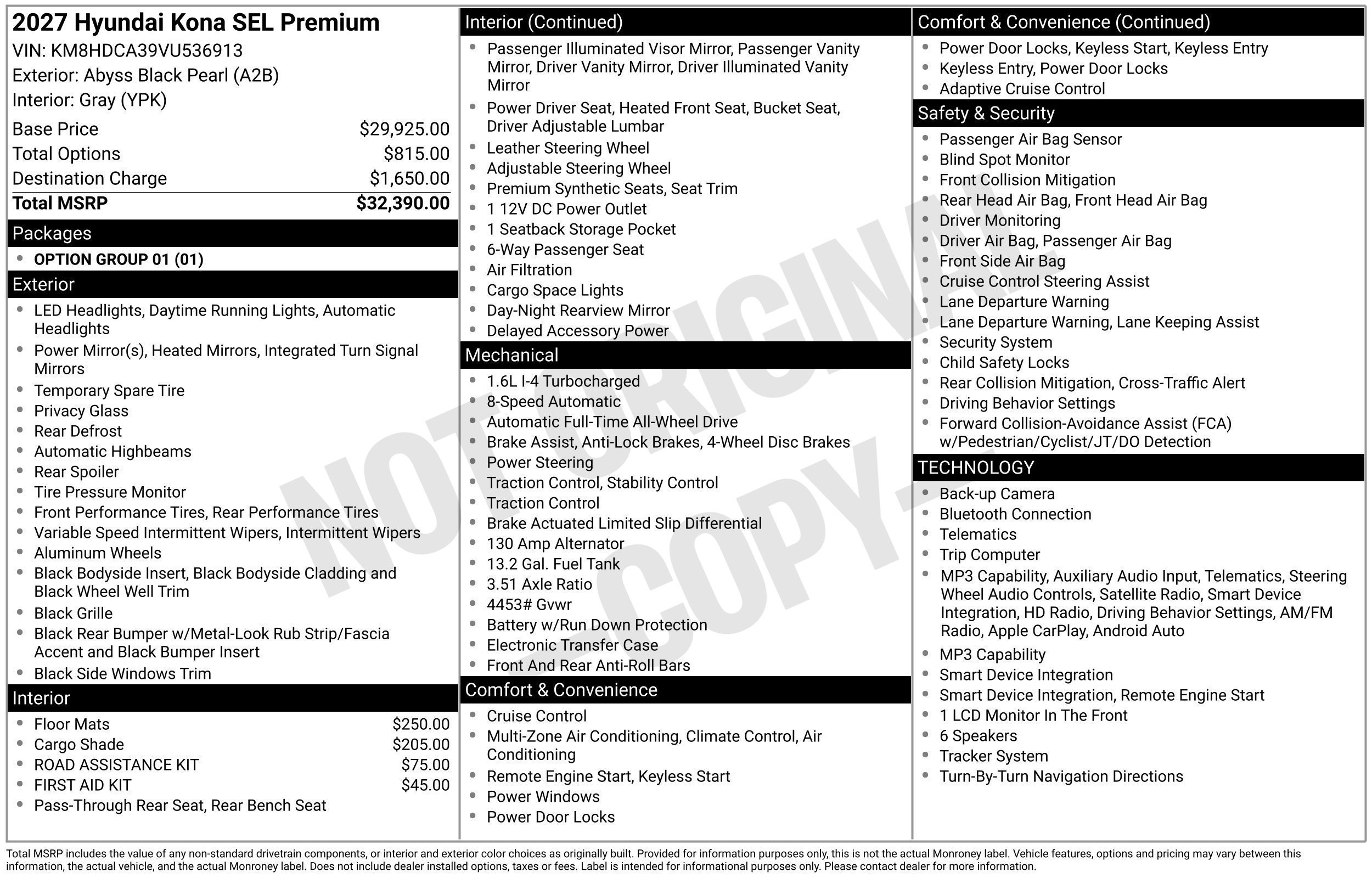 New 2027 Hyundai Kona SEL Premium AWD/4WD image 13