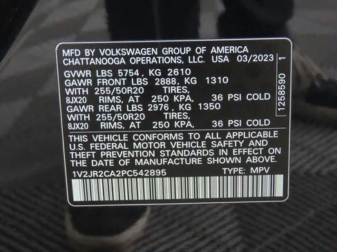 Certified 2023 Volkswagen Atlas SE w/ Panoramic Sunroof Package image 33