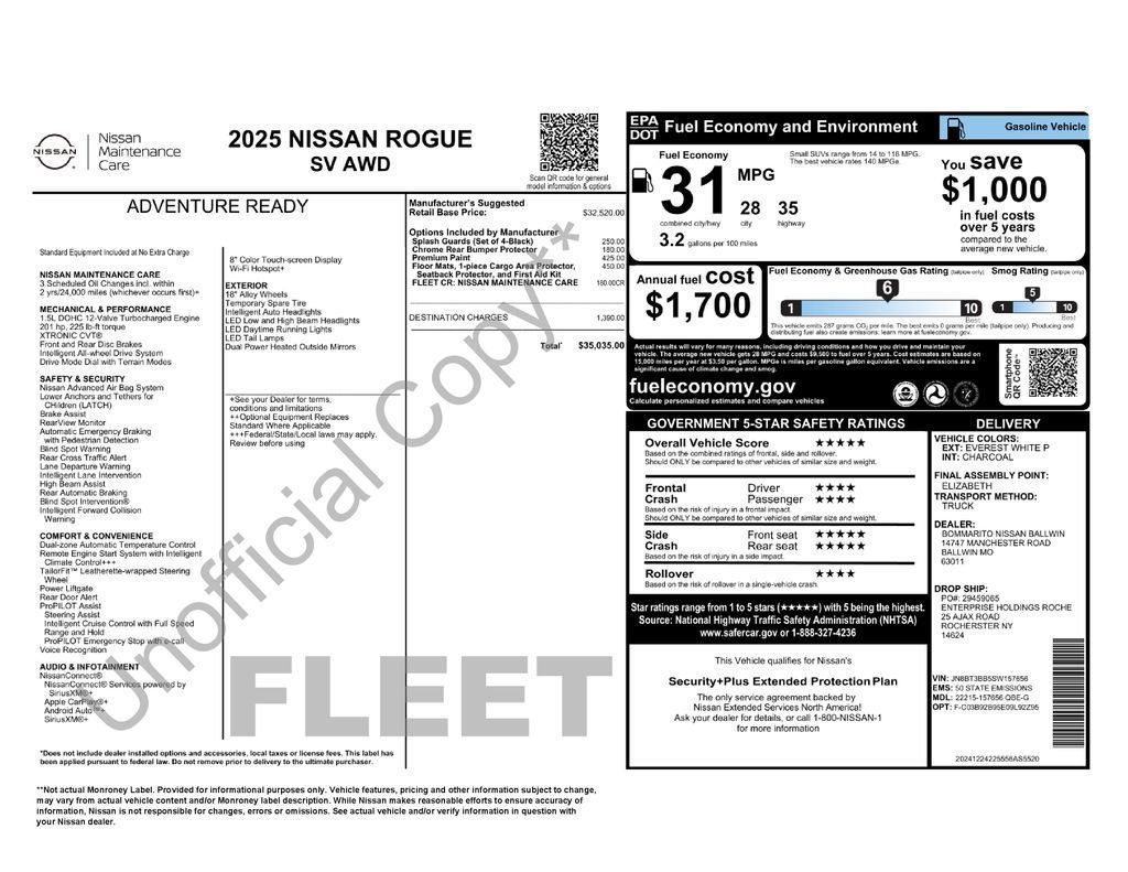 Used 2025 Nissan Rogue SV AWD/4WD image 5