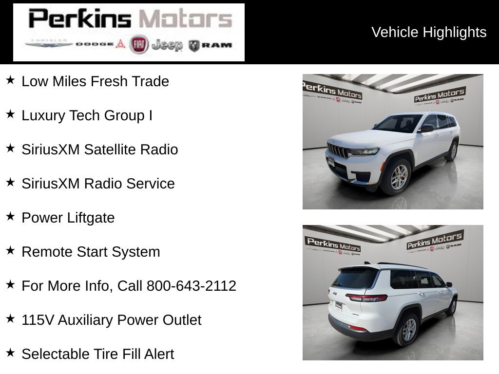 Used 2021 Jeep Grand Cherokee L Laredo w/ Luxury Tech Group I AWD/4WD image 7