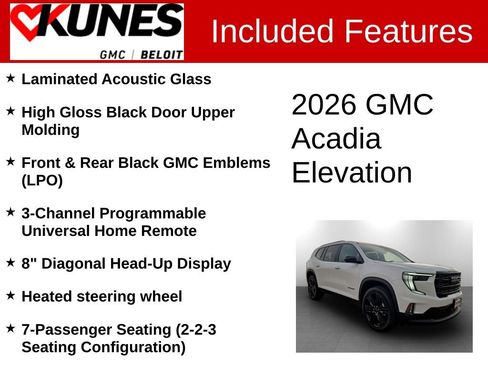 New 2026 GMC Acadia Elevation image 3