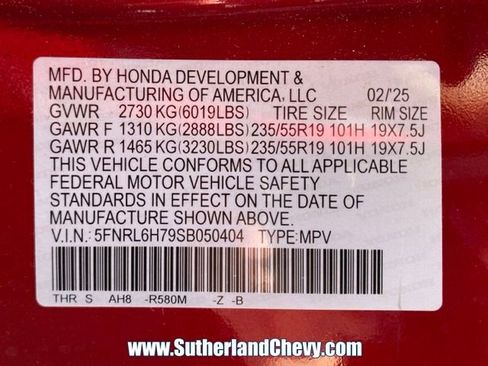 Used 2025 Honda Odyssey Sport-L image 49