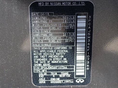 Used 2019 INFINITI QX50 Essential w/ Premium Heat Package AWD/4WD image 16