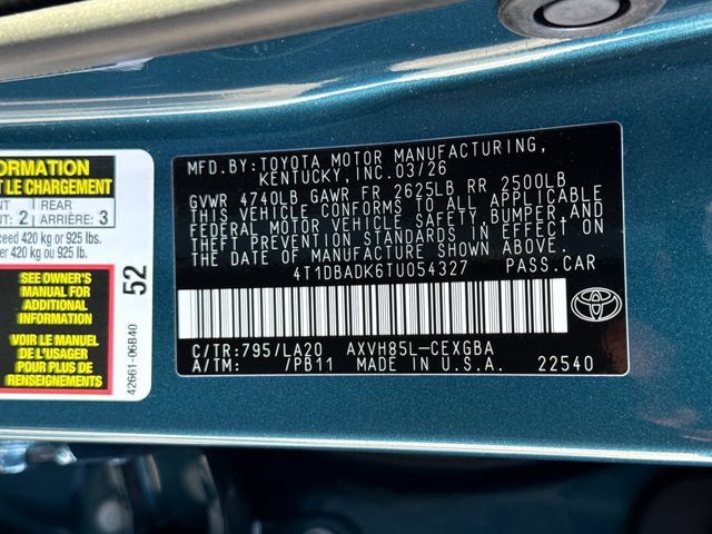 Used 2026 Toyota Camry XLE w/ Premium Plus Package AWD/4WD image 17