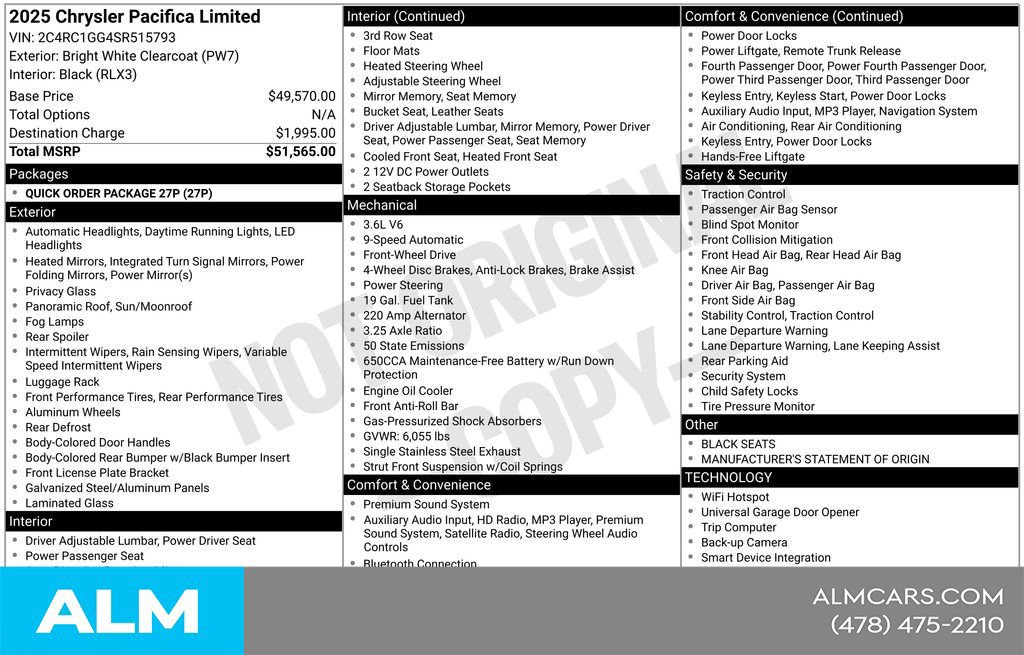 Used 2025 Chrysler Pacifica Limited FWD image 34