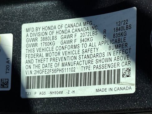 Used 2023 Honda Civic Sport image 16