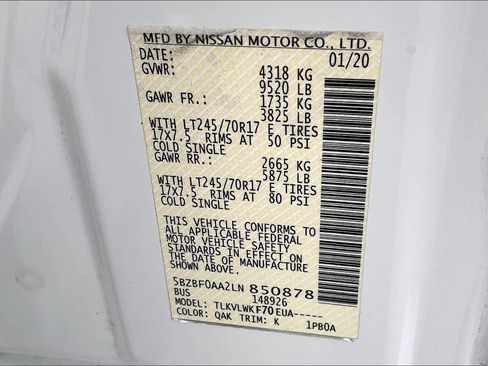 Used 2020 Nissan NV 3500 S image 32