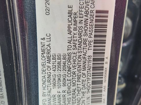 New 2026 Honda Accord LX image 13