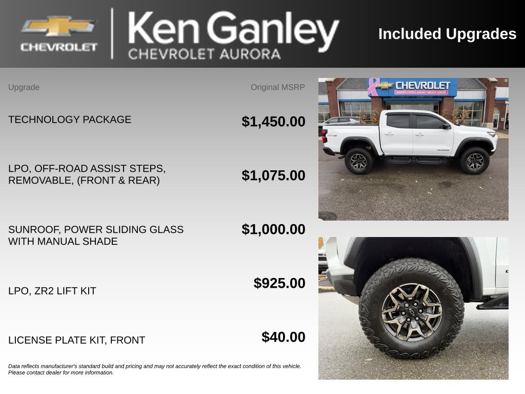 Used 2026 Chevrolet Colorado ZR2 w/ Technology Package AWD/4WD image 6