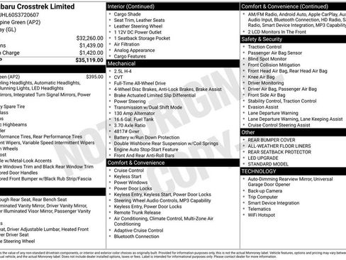 Certified 2025 Subaru Crosstrek 2.5i Limited AWD/4WD image 33