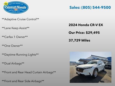 Certified 2024 Honda CR-V EX image 10
