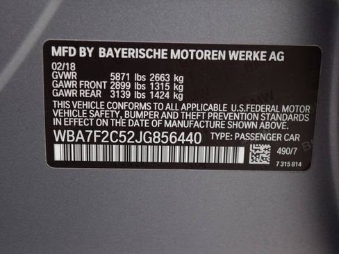Used 2018 BMW ALPINA B7 xDrive w/ Luxury Rear Seating Package AWD/4WD image 80