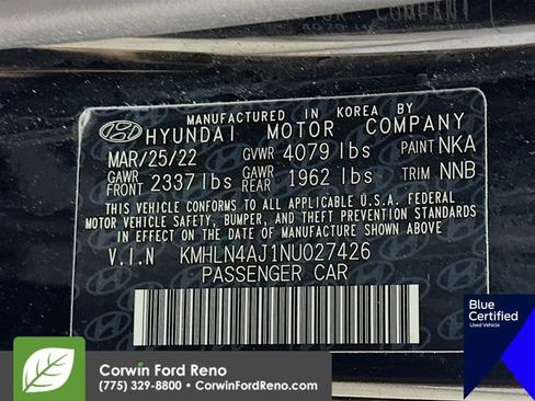 Used 2022 Hyundai Elantra Limited w/ Cargo Package image 37