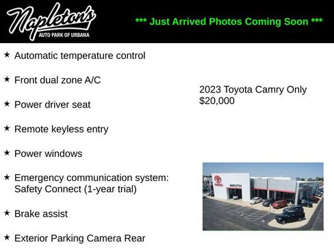 Used 2023 Toyota Camry SE FWD image 1